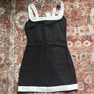 Abercrombie & Fitch Linen Wide Strap Mini Dress Size S